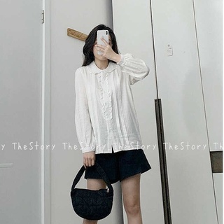 Áo sơ mi nữ cổ bèo hàng nút a2101