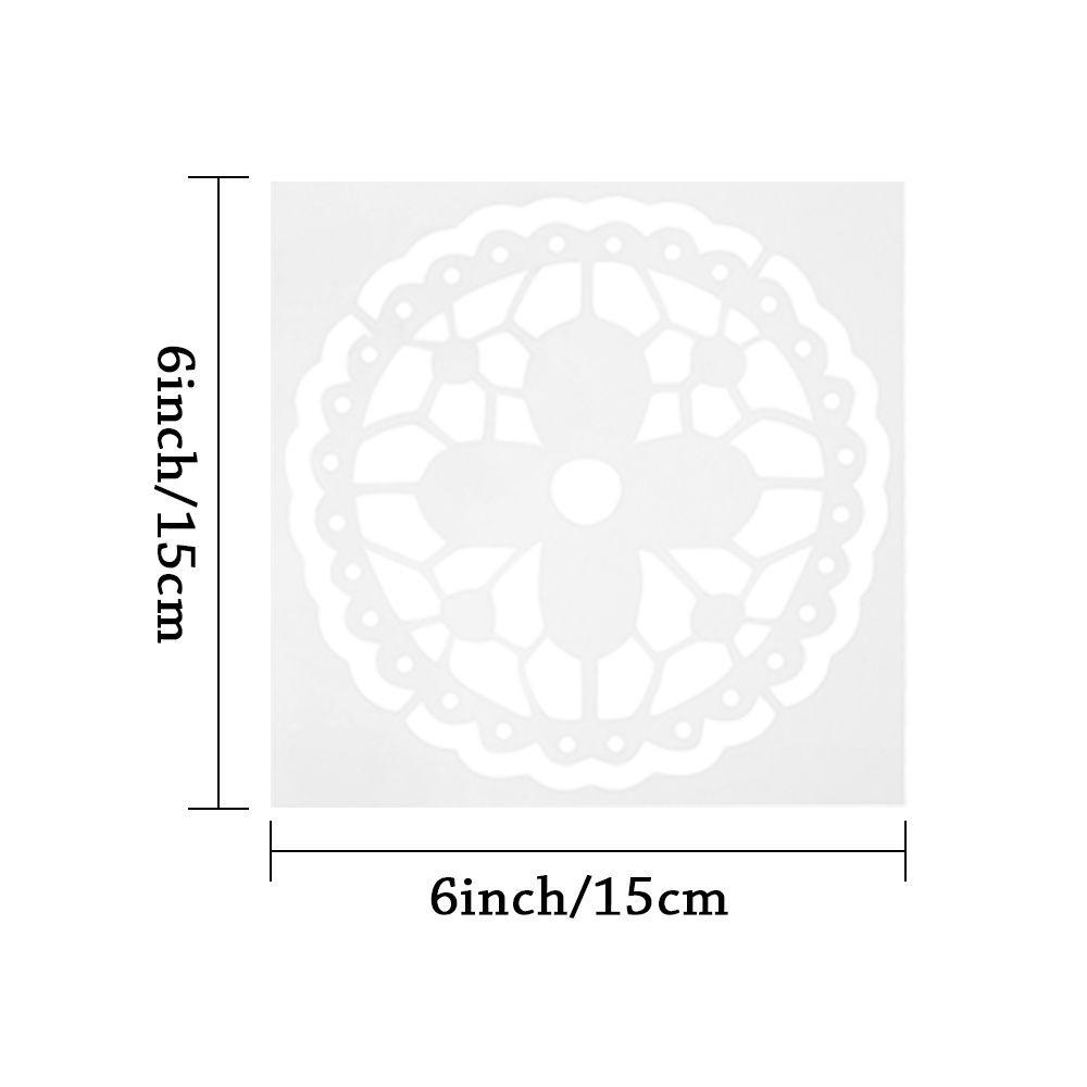 LET Set 16 Khuôn Vẽ Họa Tiết Hình Học Trang Trí Nội Thất DIY