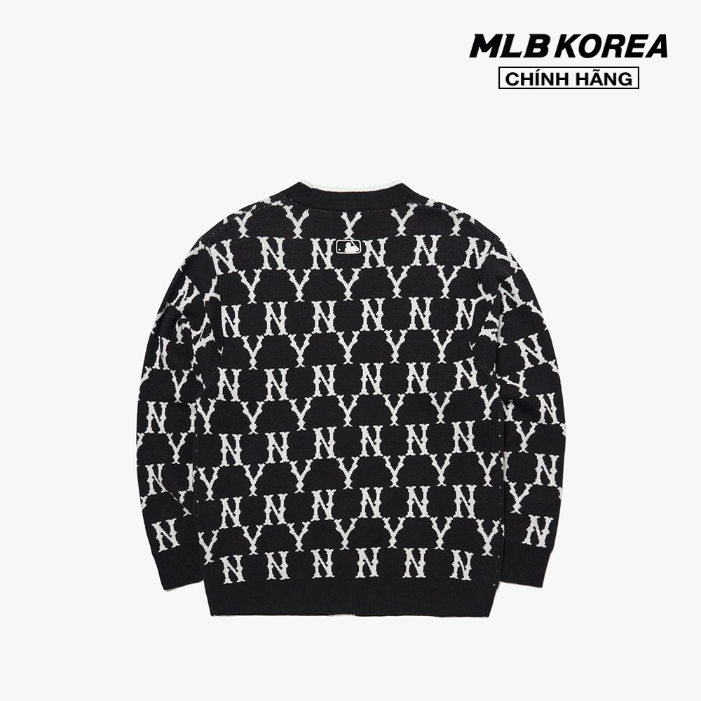 MLB - Áo khoác cardigan phom suông cổ V Monogram 3AKCM0121-50BKS