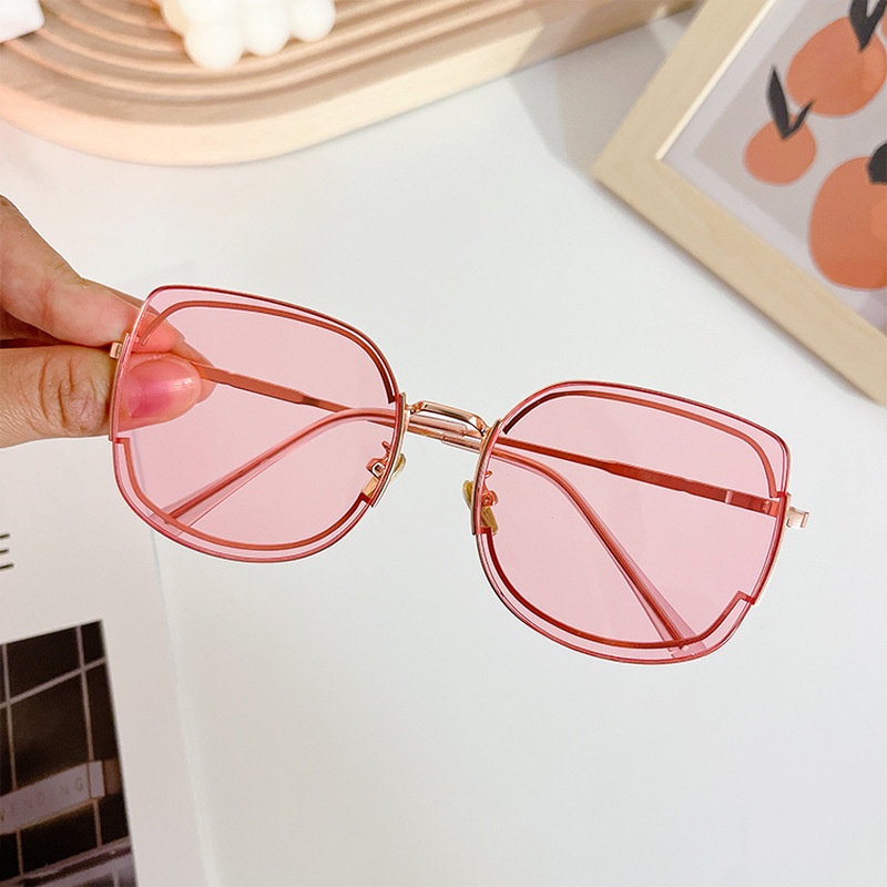 Kính Mát Phân Cực Gọng Kim Loại Tròng Nhiều Màu Sắc Thời Trang