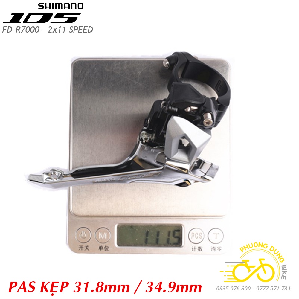 Sang đĩa  xe đạp SHIMANO 105 FD R7000 - Hàng chính Hãng
