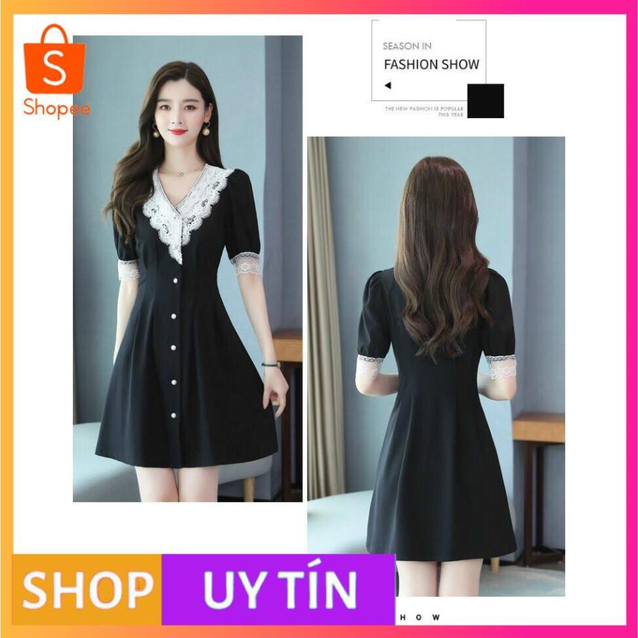 HÀNG NHẬP CAO CẤP -ĐẦM XÒE CỔ TAY PHỐI REN TRẮNG SIÊU XINH - [MẪU ĐẸP CHẤT LƯỢNG]
