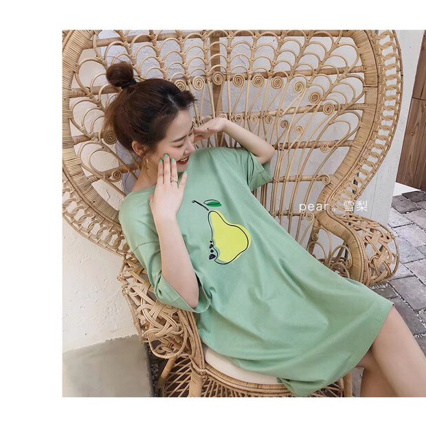 VÁY SUÔNG HOA QUẢ 6 MÀU ULLAZZANG