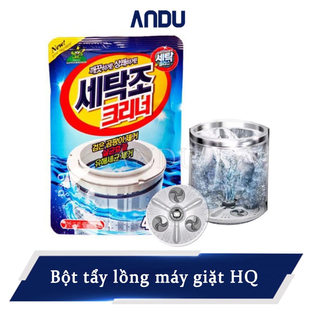 Bột Tẩy Lồng, Vệ Sinh Máy Giặt Diệt Khuẩn, Tẩy Chất Cặn Lồng Gói 450g