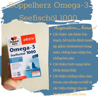 🌟 Omega 3 Đức Hộp 80v hàm lượng cao 1000