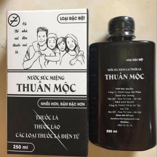 Nước súc miệng cai thuốc lá, thuốc lào, thuốc lá điện tử Thuần Mộc
