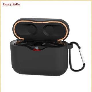 Vỏ Bọc Bảo Vệ Hộp Đựng Tai Nghe Bluetooth Sony Wf-1000Xm3 Có Móc Khóa