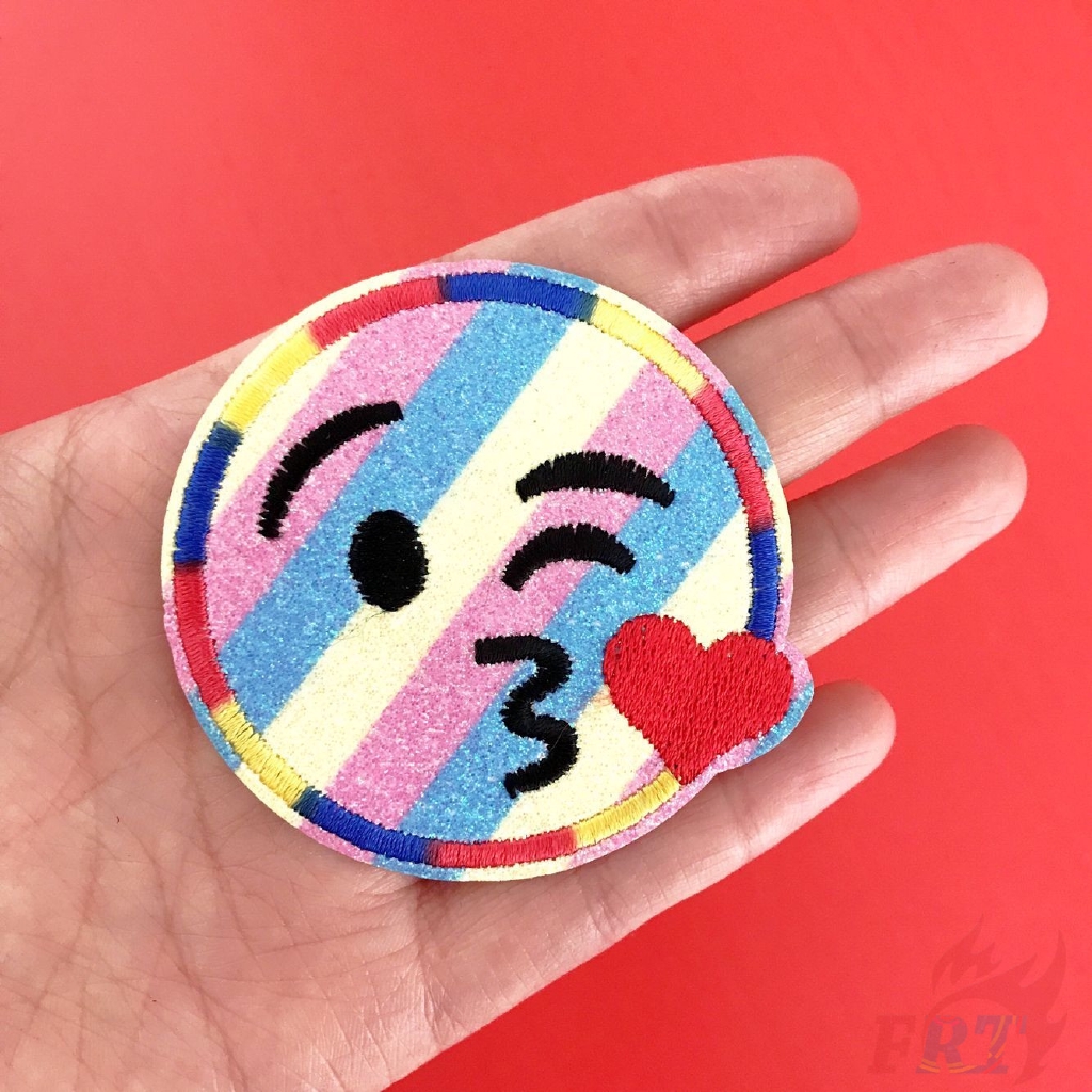 ☸ Fashion Brand：Colorful Smiley World - Expression Patch ☸ 1Pc Smile Face Diy Sew On Iron On Patch