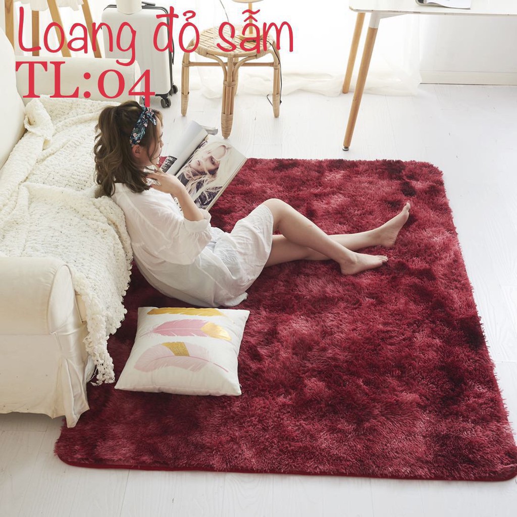 Thảm lông trải sàn mềm mượt trang trí nhà cửa, decor phòng sinh viên đủ kích thước