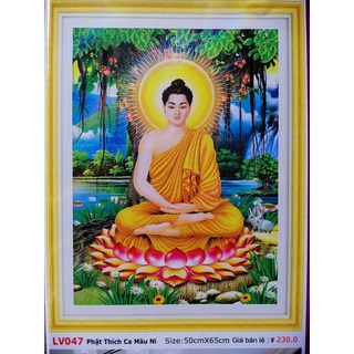 Tranh đính đá Phật thích ca (chưa đính) LV047