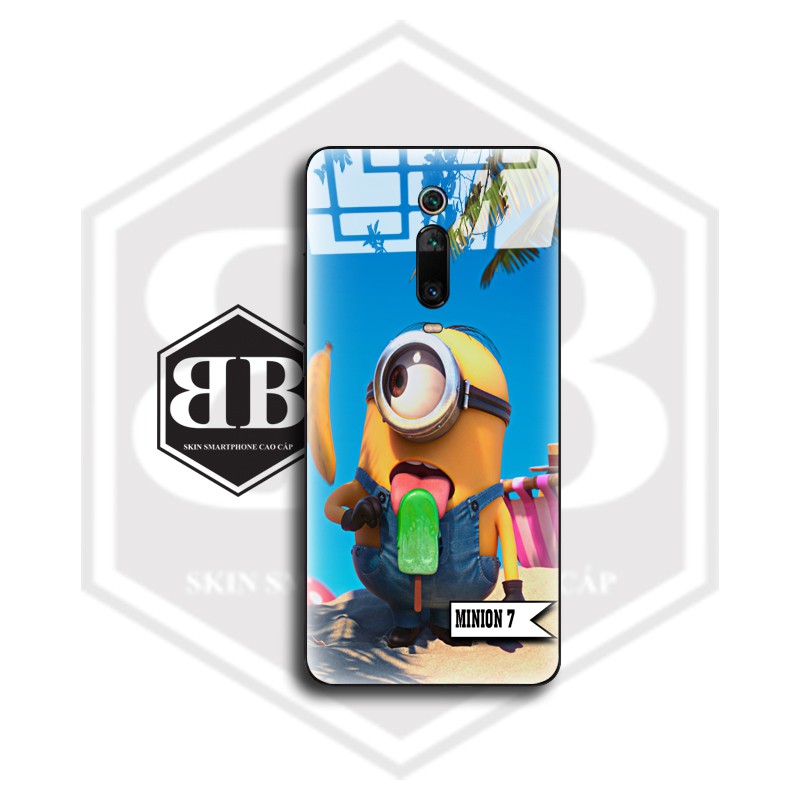 Ốp lưng kính cường lực Xiaomi Redmi Note 10 CC9 Pro / Redmi K20 Mi 9T / Mi CC9 Mi A3 Lite / Note 9 Pro Max hình minion | BigBuy360 - bigbuy360.vn