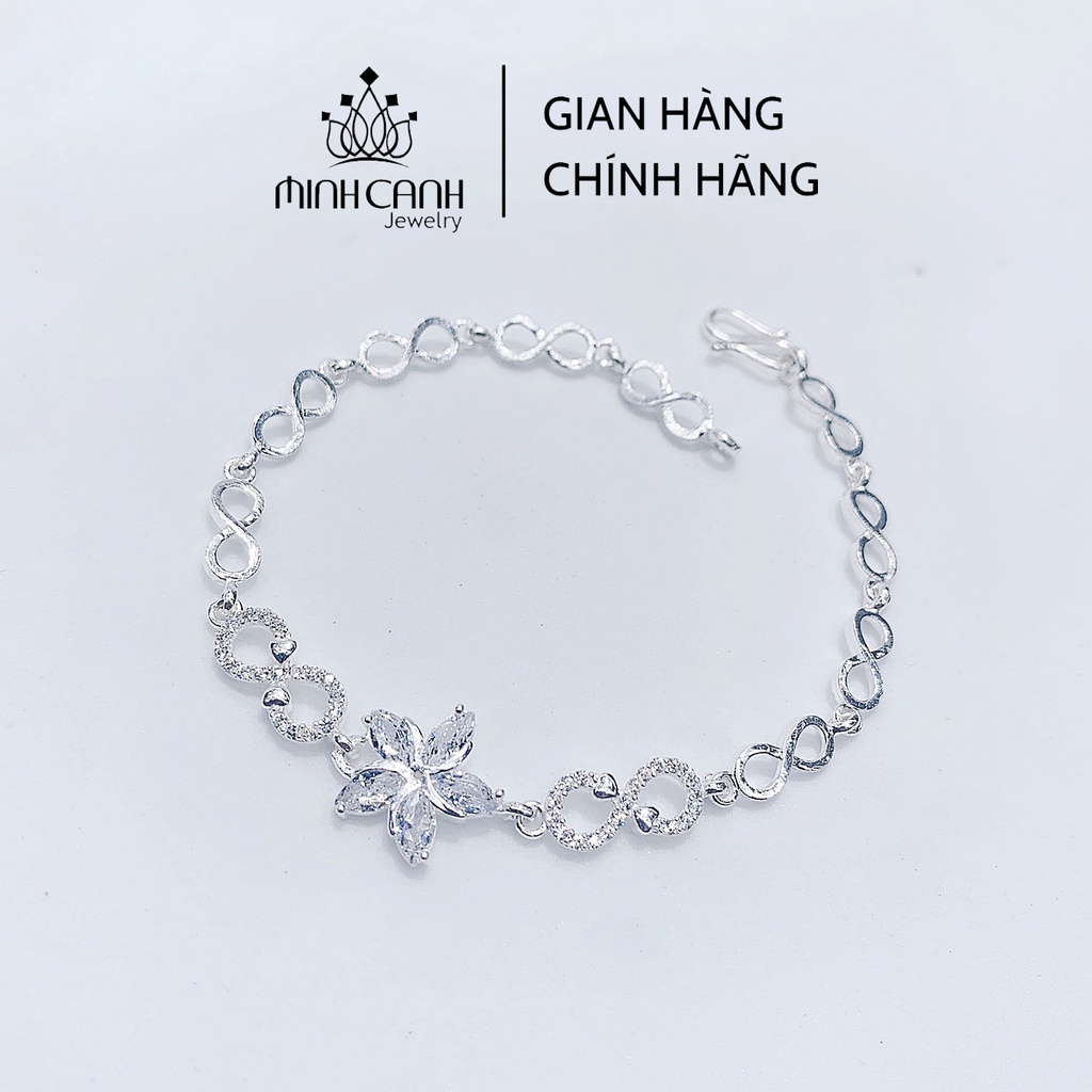 Lắc Tay Bạc Hoa Xoay Minh Canh Jewelry