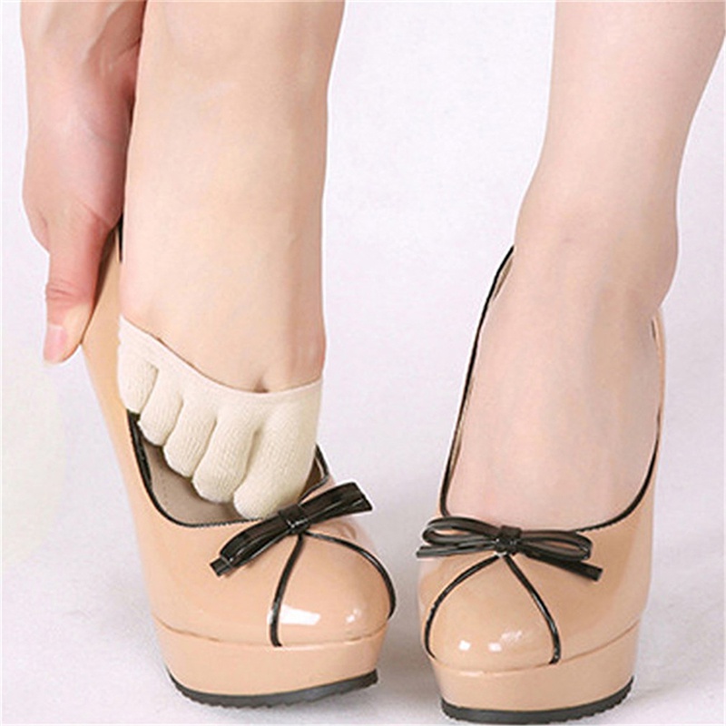 1 Đôi Tất Nửa Bàn Chân Vải Cotton Mềm Cho Nữ