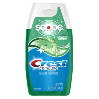 Kem đánh răng hương bạc hàCrest Complete Whitening Plus Scope Multi-Benefit Fluoride Liquid Gel Toothpaste 130g