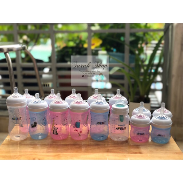 Bình Philips Avent 260ml có hoạt tiết