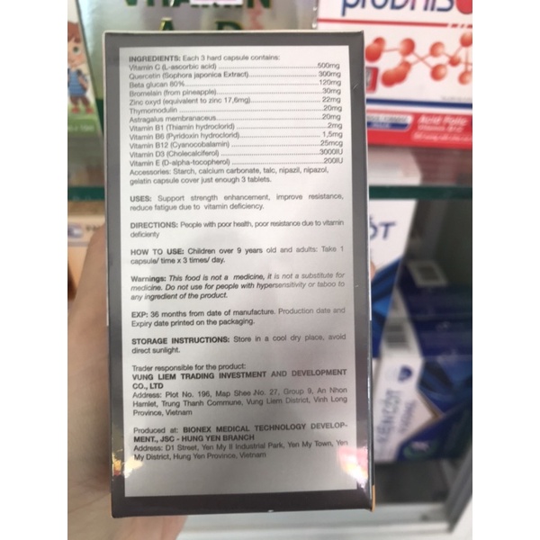 MR8-Vitamin tăng cường hệ miễn dịch tự nhiên