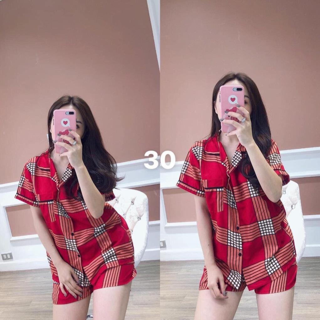 Bộ Pijama cộc đồ ngủ ❤️SIÊU ĐẸP❤️ đồ mặc ở nhà chất kate thái siêu đẹp không nhăn  ྆ ྇ ྇