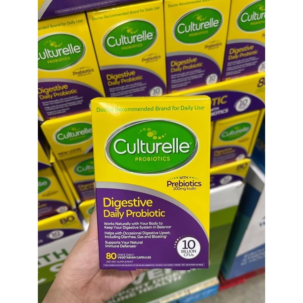 Viên uống hỗ trợ hệ tiêu hóa từ Culturelle Digestive Health Probiotic 80 viên