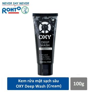 Kem rửa mặt sạch sâu oxy deep wash 100g