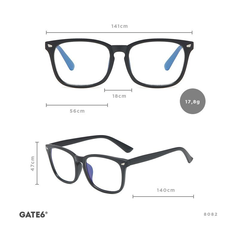 Kính Unisex Thời Trang Vintage - 8082 [Tặng bao da - móc khoá]