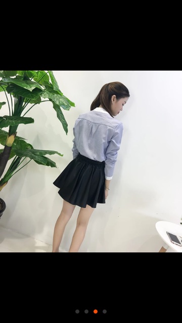 Áo sơmi cổ tàu-Ảnh thật-SẴN HÀNG