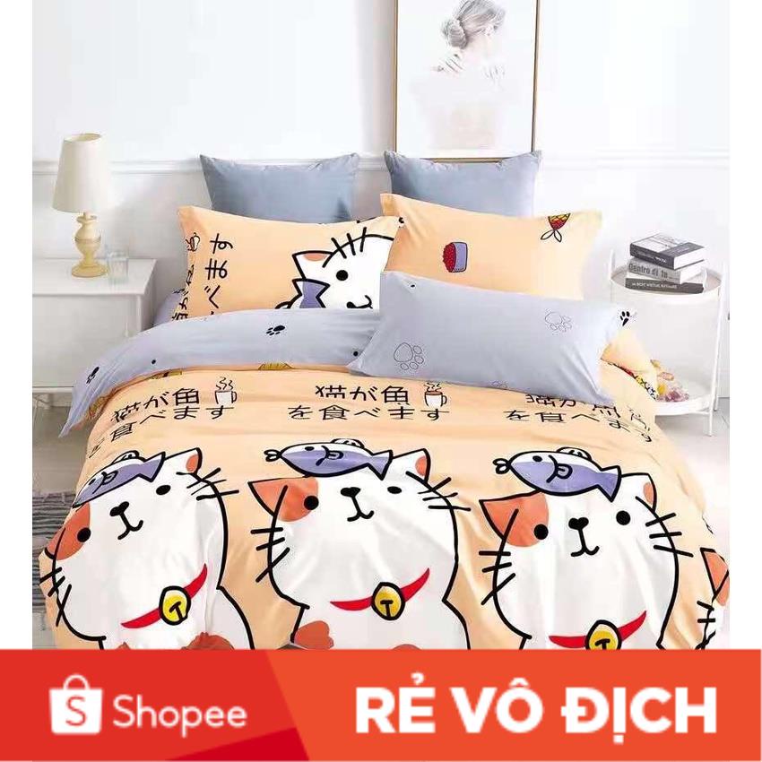 ❤️ BỘ CHĂN GA GỐI COTTON 3D | COTTON POLY ❤️ SIÊU NGỘ NGHĨNH, DỄ THƯƠNG | SIZE M6/M8 | Maibeding