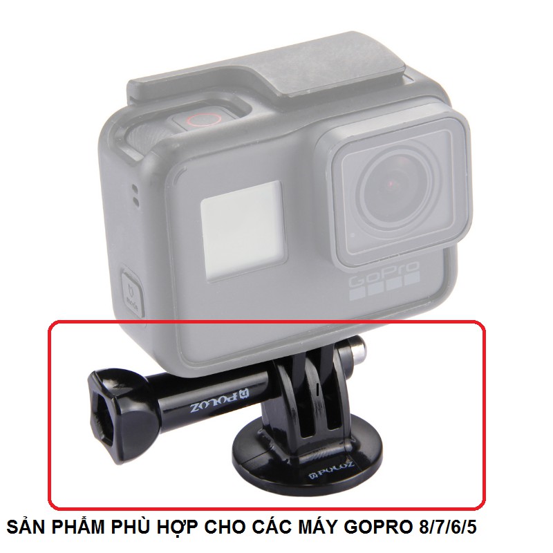 Bộ Tripod Mount cho GoPro / Action Cam bằng nhựa cao cấp hãng Puluz - phụ kiện Gopro 10 / 9 /8 /7 /6