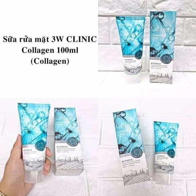 Sữa rửa mặt 3W Clinic trà xanh và gạo