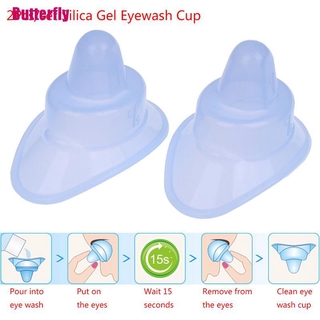 Set 2 Cốc Silicone Mềm Rửa Mắt Tái Sử Dụng Tiện Lợi