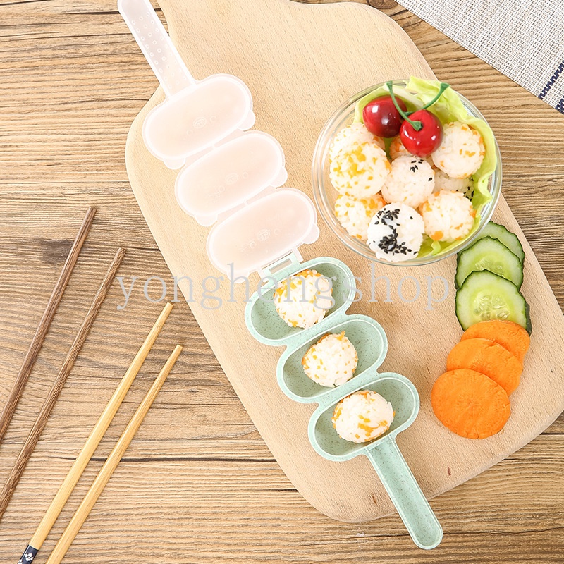 Set 2 Khuôn Làm Cơm Nắm Chống Dính Dễ Thương Cho Bé