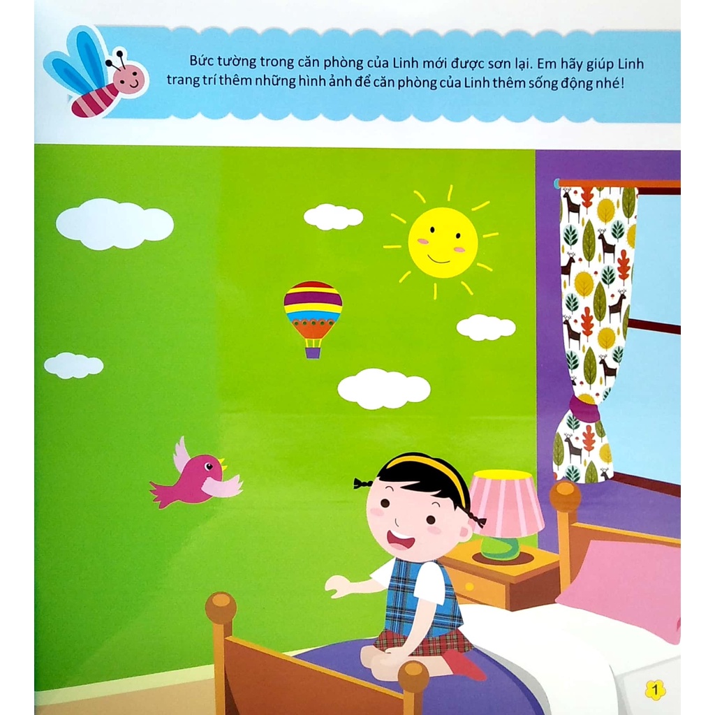 Sách Sticker Bóc Dán Thông Minh - Phát Triển Chỉ Số Sáng Tạo - Tập 1 (2-6 Tuổi)