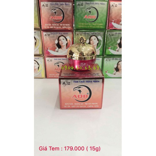 Kem Nám Trắng Da Mờ Tàn Nhang Giữ Ẩm Giúp Tái Tạo Da Chống Nắng 15g AQB