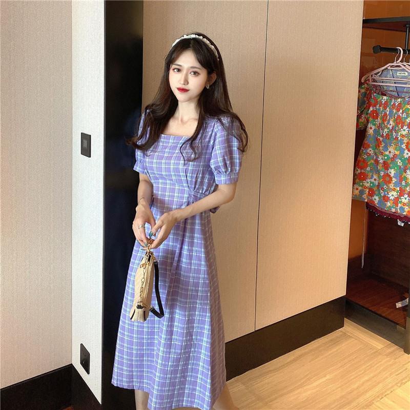 Đầm PERTY thời trang mùa hè phong cách retro Hàn Quốc dành cho nữ