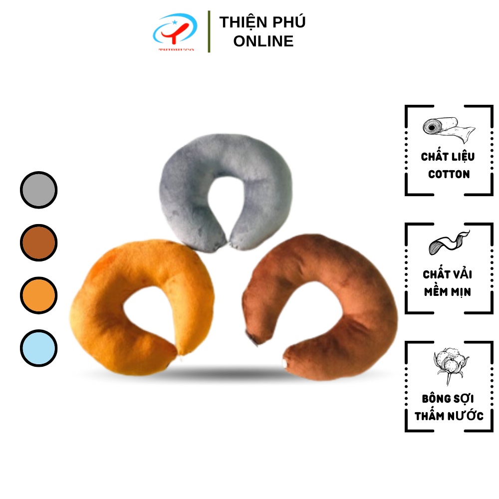Gối Kê Cổ Chữ U Thiện Phú Cao Cấp 33x27, Gối Tựa Đầu Dễ Thương Êm Ái Cho Giấc Ngủ Của Bạn
