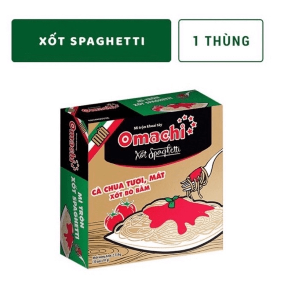 Mì Omachi, mì khoai Tây Omachi sốt spaghetti, 1 lóc 5 gói