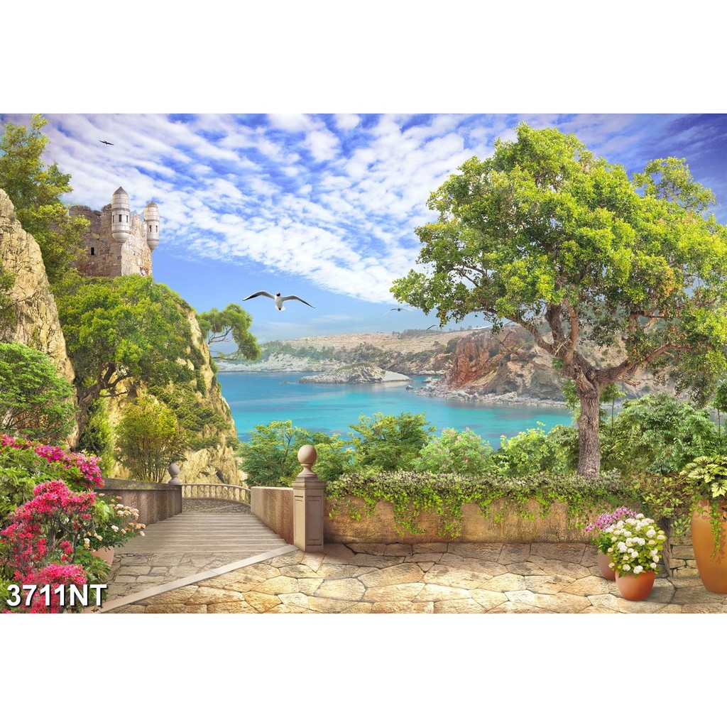 TRANH DÁN TƯỜNG 3D PHONG CẢNH,CẢNH VẬT, CẢNH TRANG TRÍ,THIÊN NHIÊN.