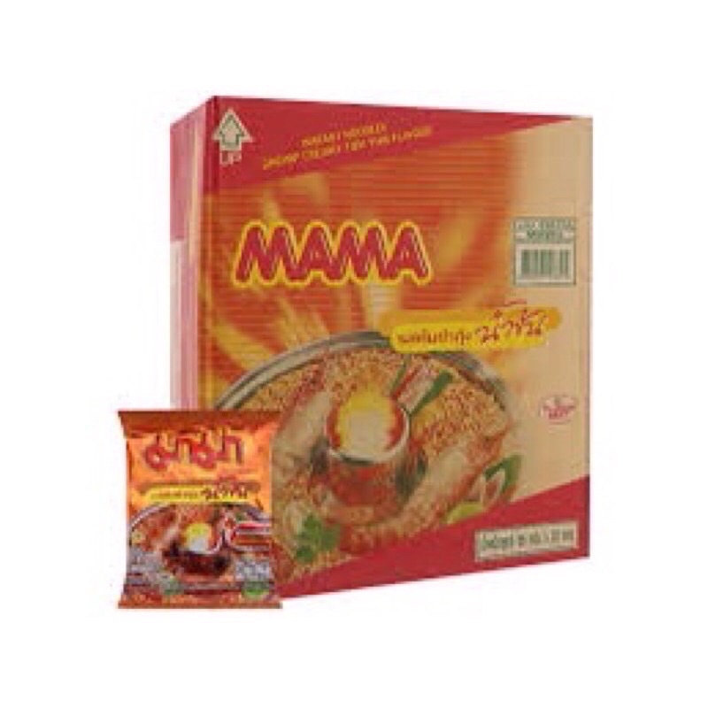 THÙNG 30 GÓI - MÌ THÁI MAMA SỐT KEM HƯƠNG TOMYUM 55G