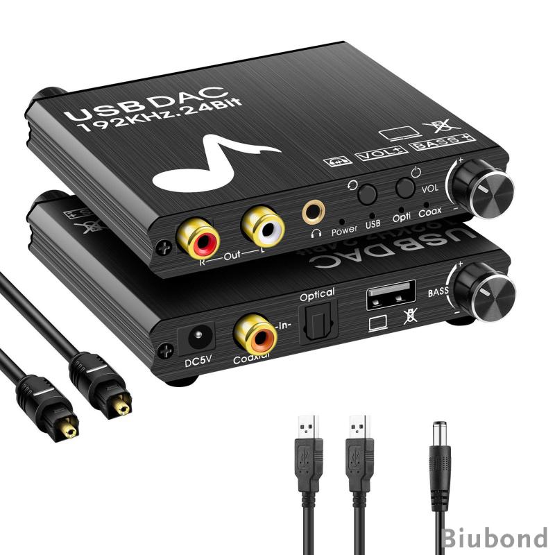 Bộ Chuyển Đổi Âm Thanh 192khz Usb Dac Coaxial Spdif Sang Analog