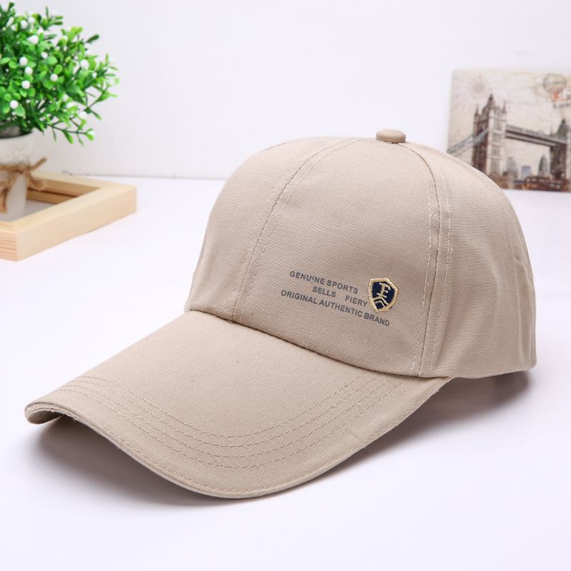Nón lưỡi trai cotton hoạ tiết in phong cách thể thao cho nam và nữ