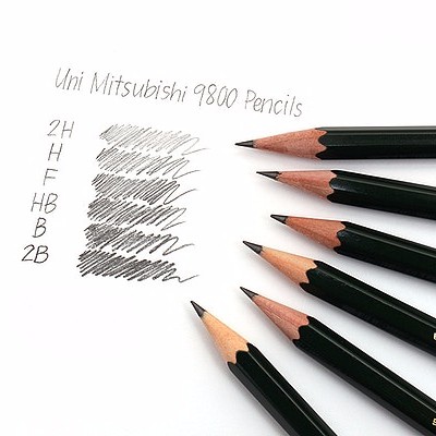 Bút chì Matured Mitsubishi 9800 Micro Graphite Lead Pencil