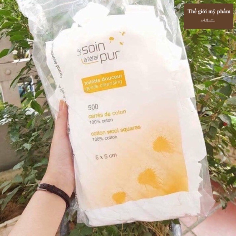 ( HOT HOT HOT ) BÔNG TẨY TRANG HỮU CƠ PHÁP TETRA LE SOIN LARETAT PUR 500 MIẾNG