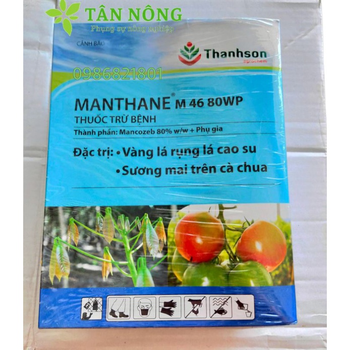 Chế phẩm trừ nấm MANTHANE M 46 80WP Thanh Sơn gói 1kg ( Bột xanh )