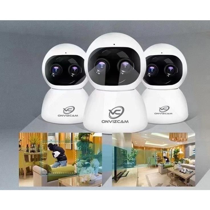 Camera ONVIZCAM RB20 wifi robot thông minh mắt kép siêu zoom 10x sử dụng app Carecam pro quay quét