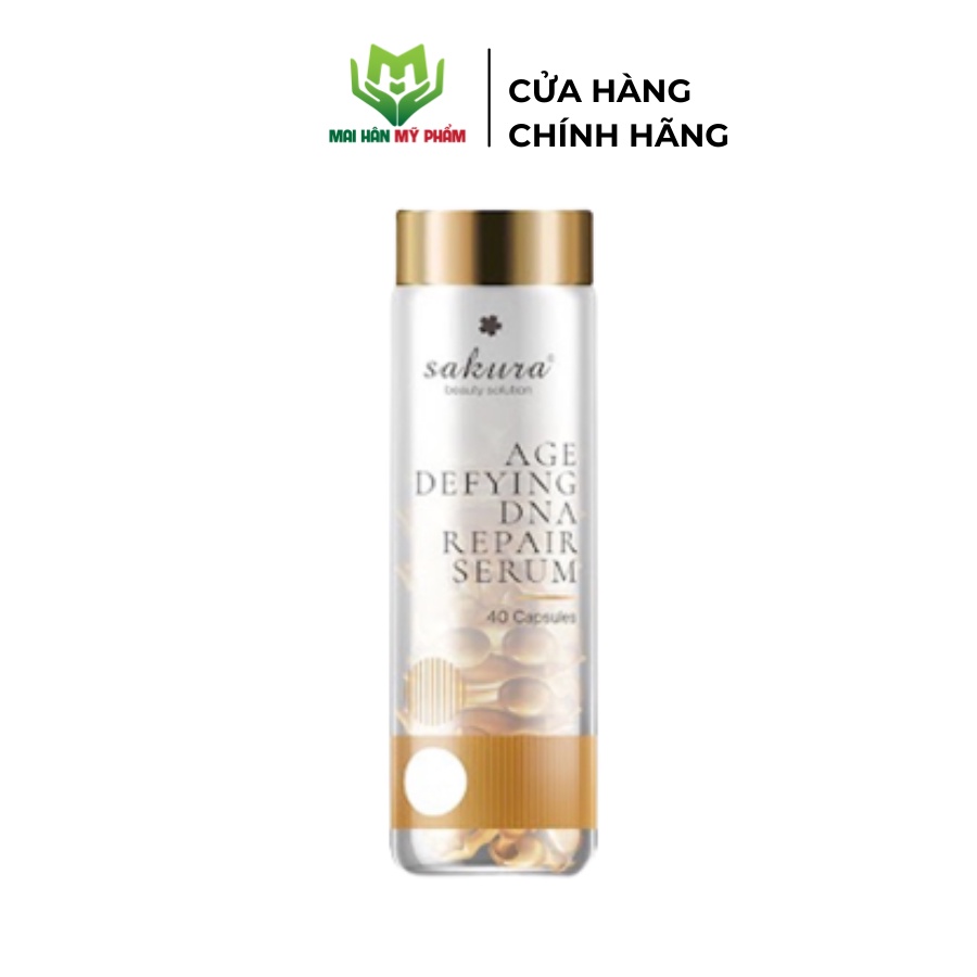 Serum dưỡng da chống lão hóa Sakura Age Defying DNA Repair Serum 40 viên - Mỹ Phẩm Mai Hân