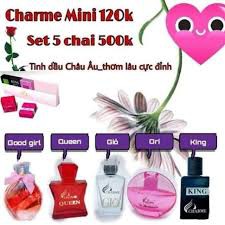 Bộ Set nước hoa Charme_mini (5 mùi, mỗi chai 10ml) | BigBuy360 - bigbuy360.vn
