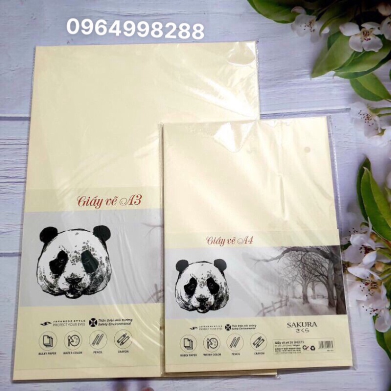 Tập giấy vẽ Sakura A3-A4🔥chuyên dùng vẽ chì🌈 vẽ màu nước💦 chất lượng đẹp