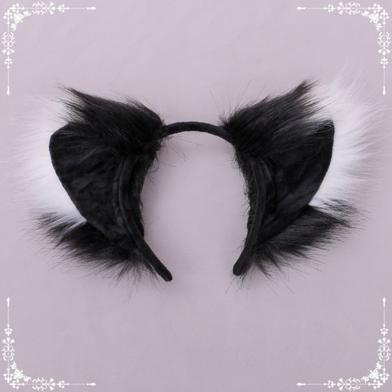 Băng Đô Tai Lông Giả Hóa Trang Halloween Độc Đáo