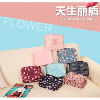 Túi Đựng Mỹ Phẩm Mini Xanh/Hồng Mesh Nylon