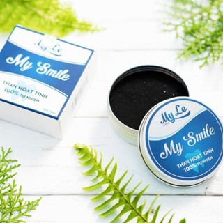 [TẶNG BÀN CHẢI] Bột than hoạt tính trắng răng My Smile 70gr làm trắng răng than hoạt tính, trắng răng tại nhà