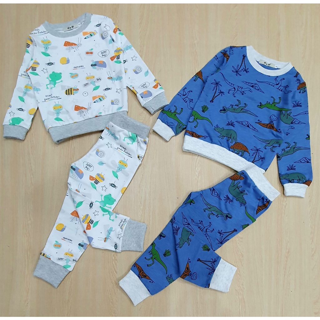 BỘ DÀI THUN COTTON BÉ TRAI NHIỀU MẪU CHO BÉ 9-28KG